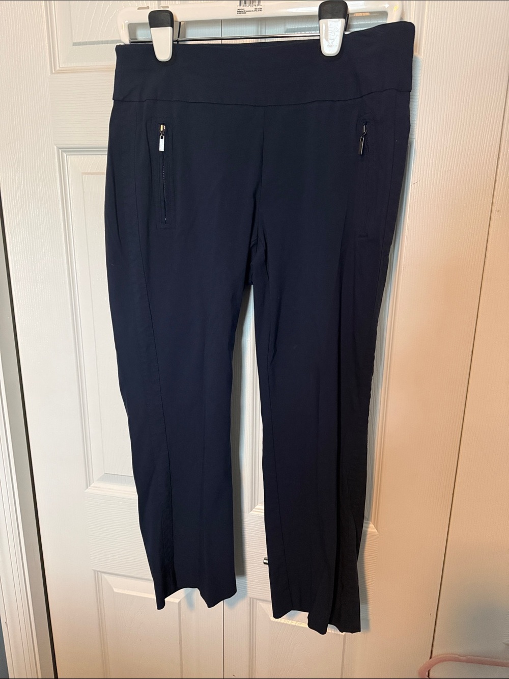 INC International Concepts Navy Straight-Leg Pull-On Pants